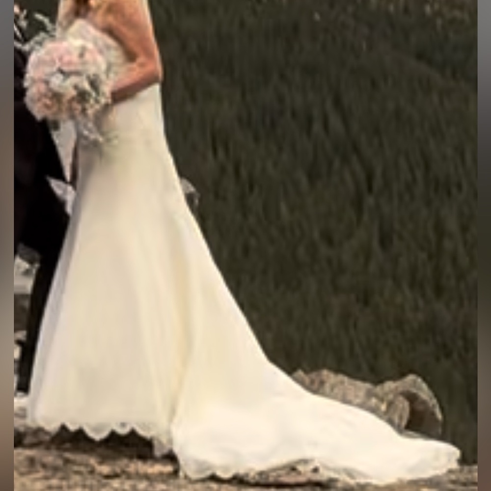 Matthew Christopher Beaded and Lace wedding gown